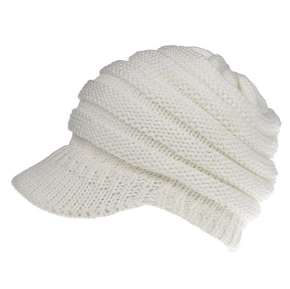 Women Soft Knitted Ponytail Beanies Angel Wishes