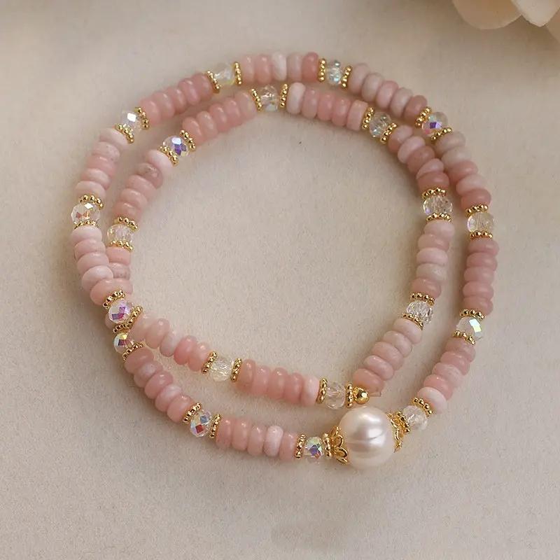 Stringed Pearls Bracelet Angel Wishes