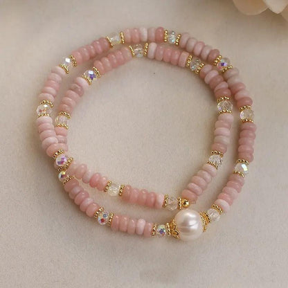 Stringed Pearls Bracelet Angel Wishes