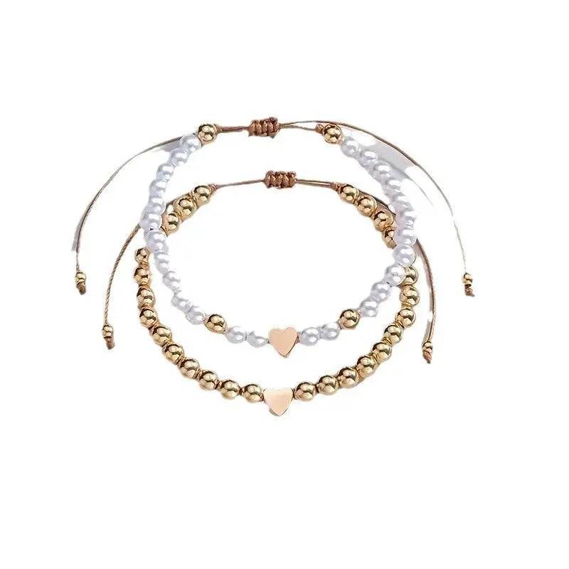 Popular Love Pendant Stringed Pearls Carrying Strap Angel Wishes