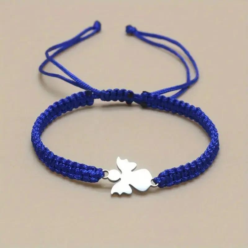 Cute Stainless Steel Hand-woven Angel Bracelet Angel Wishes