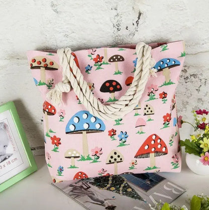 Large Capacity Casual Canvas Tote Bags Angel Wishes