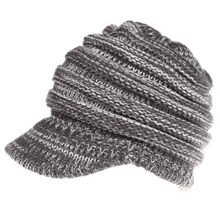 Women Soft Knitted Ponytail Beanies Angel Wishes