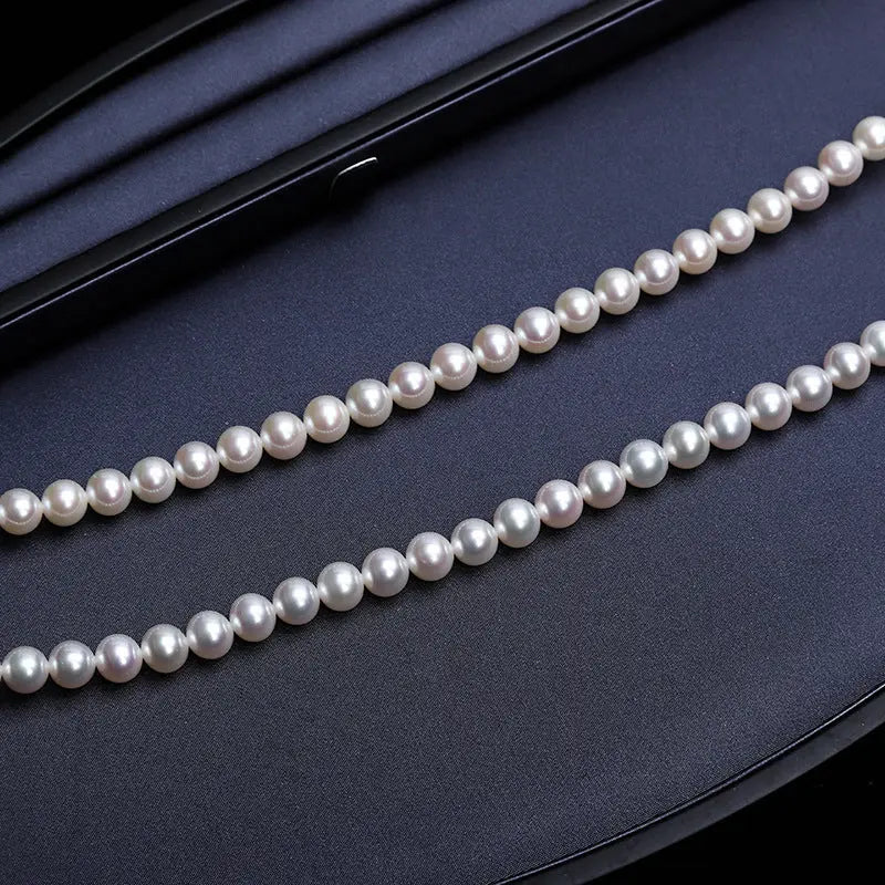 Stylish Pearl Necklace Angel Wishes