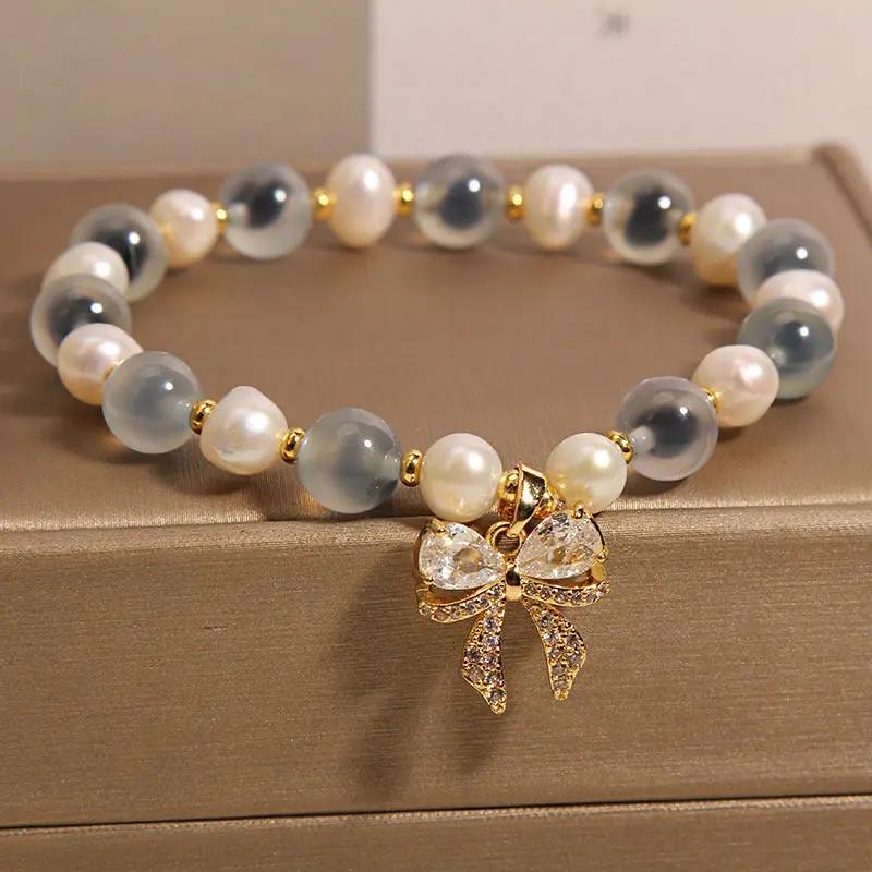 Natural Agate Bracelet For Women Angel Wishes