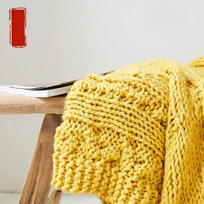 Knitted Thread Blanket Photo Props Sofa Cover Blanket Angel Wishes