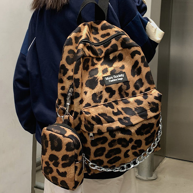 Fashion Leopard And Zebra Pattern Backpack Angel Wishes