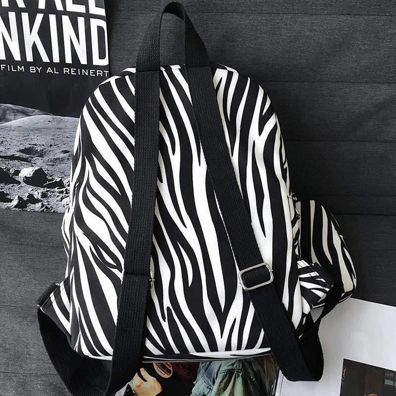 Fashion Leopard And Zebra Pattern Backpack Angel Wishes