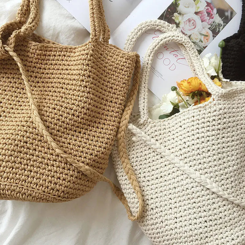 Cotton Woven Bag Shoulder Bag Angel Wishes