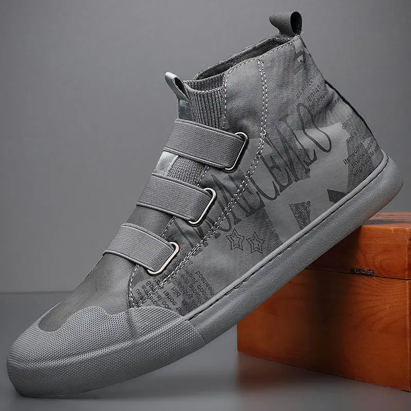 Men's High-top Camouflage Canvas Shoes Youth Fashion Casual Shoes Angel Wishes