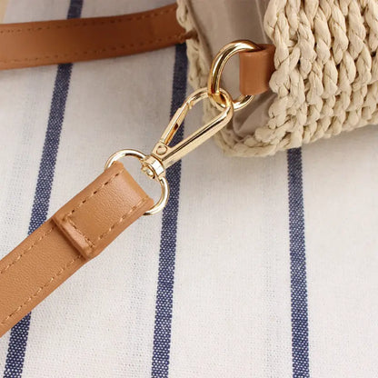 Paper Rope Simple One-Shoulder Straw Woven Bag Summer Vacation Woven Bag Angel Wishes