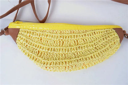 Fruit Type Straw Bag Watermelon Strawberry Pineapple Banana Messenger Bag Women''S Woven Bag Angel Wishes