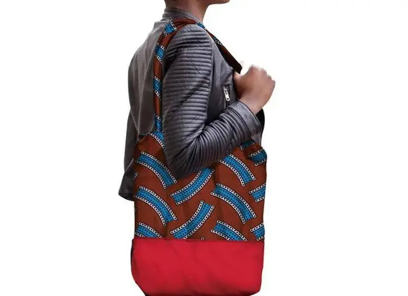 Fashion Cotton Wax Printed Shoulder Bag Angel Wishes