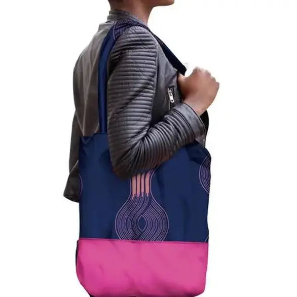 Fashion Cotton Wax Printed Shoulder Bag Angel Wishes