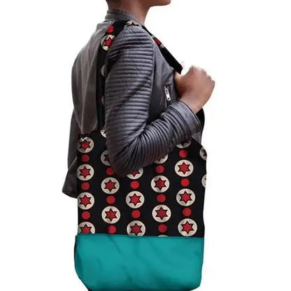Fashion Cotton Wax Printed Shoulder Bag Angel Wishes