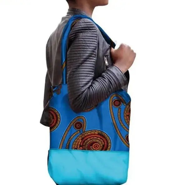 Fashion Cotton Wax Printed Shoulder Bag Angel Wishes