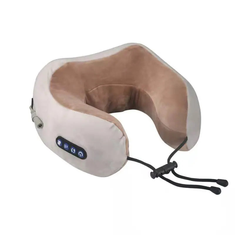 U Shaped Massage Pillow Neck Massage Device Electric Neck Massager Apparatus Shoulder Back Cervical Massager For Body Relaxation Angel Wishes