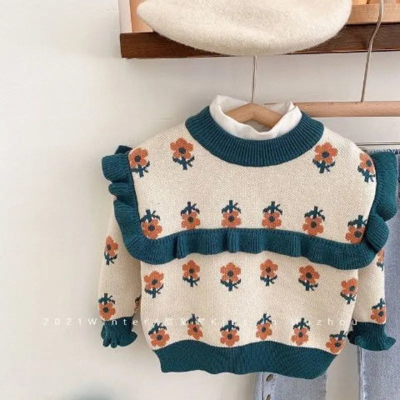 Fleece-lined Pullover Baby Girl Child Autumn And Winter Angel Wishes