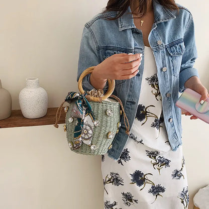 Woven bag high-quality handbag Angel Wishes