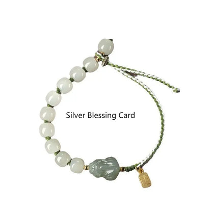 Water Ice Old-styled Bead Simple Hand-knitted Bracelet Angel Wishes