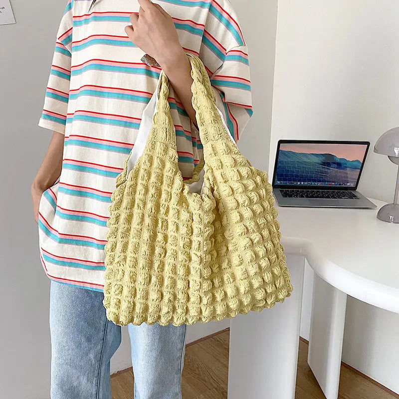 Cute Pleated Shoulder Bags Angel Wishes
