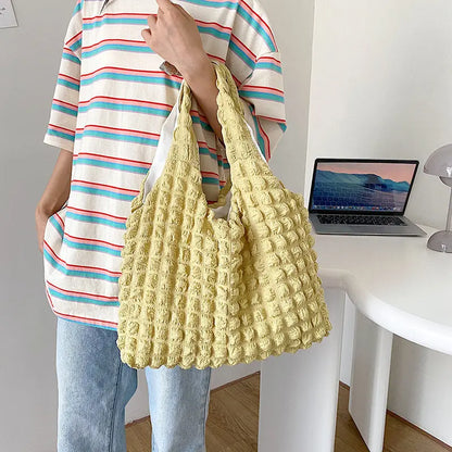 Cute Pleated Shoulder Bags Angel Wishes