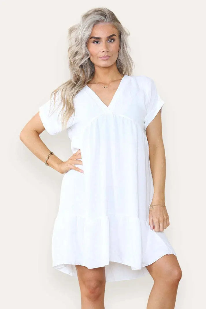 Fancy Style Tiered Smock Dress Angel Wishes