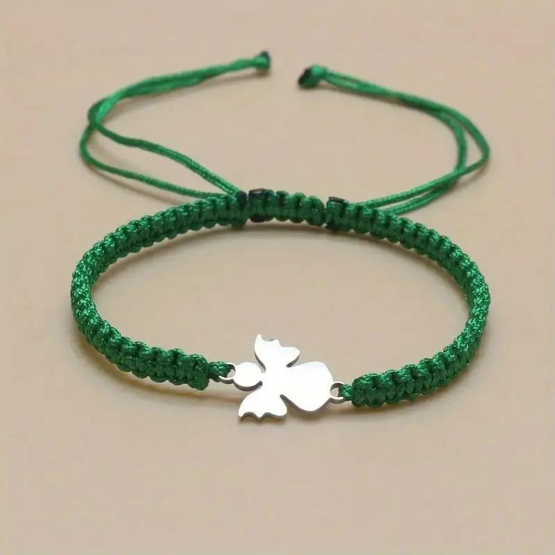 Cute Stainless Steel Hand-woven Angel Bracelet Angel Wishes