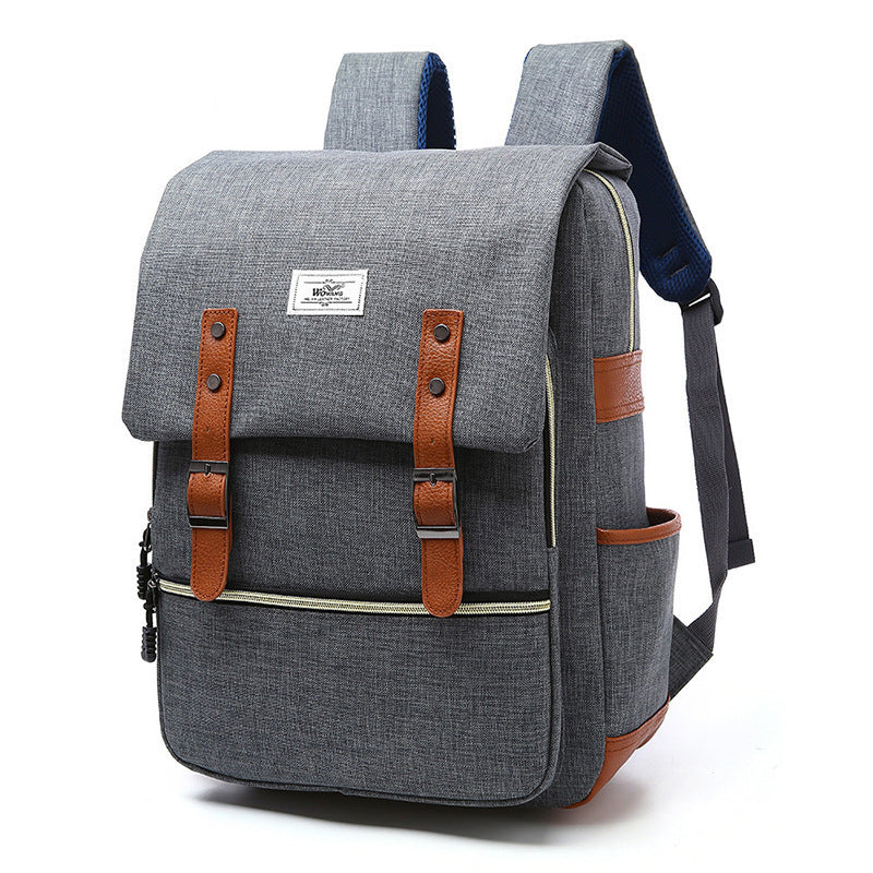 Vintage men women canvas backpacks school bags for teenage girls laptop backpack with USB charging fashion travel Angel Wishes