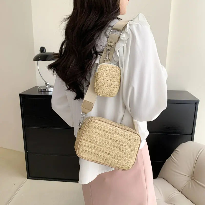 Women's Fashion Simple Casual Messenger Bag Angel Wishes