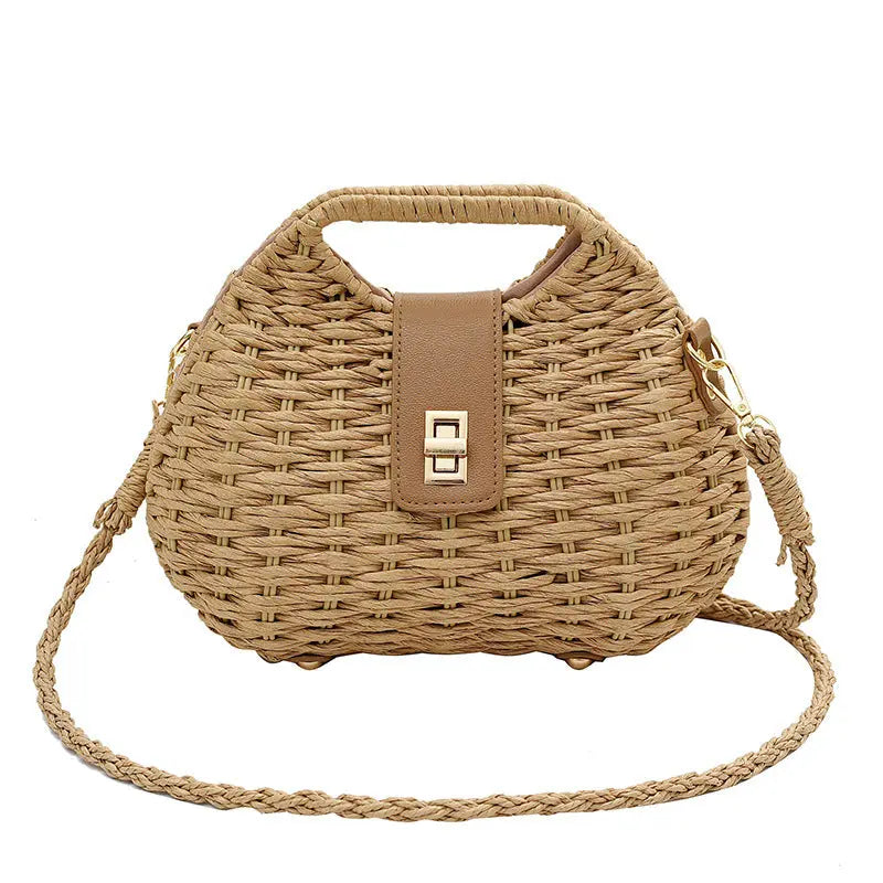 Women's Summer Woven Artistic Shoulder Bag Angel Wishes