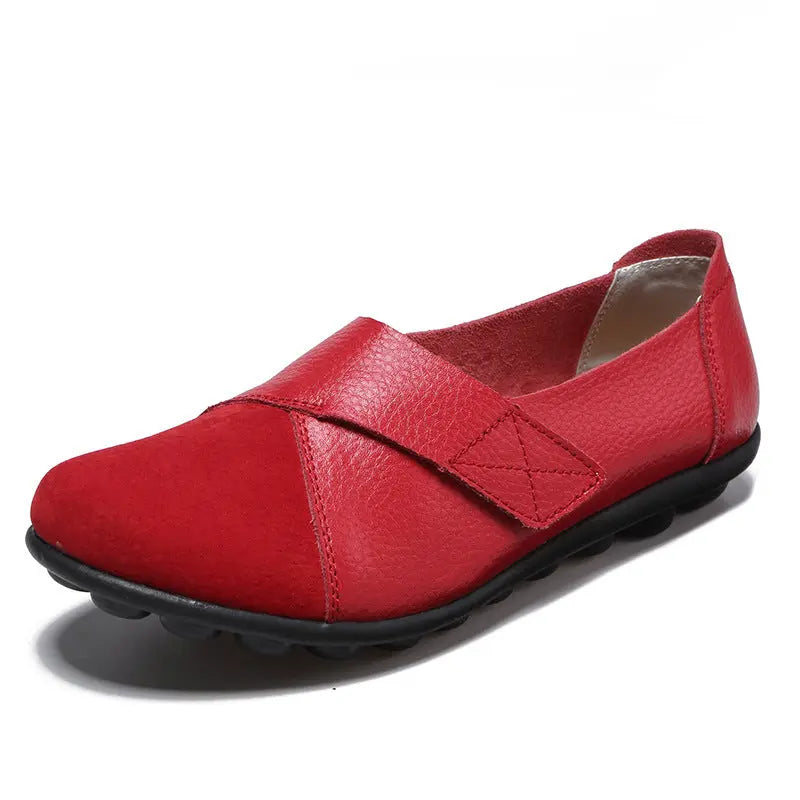 Women Loafers Patchwork Soft Sole Flat Shoes Angel Wishes