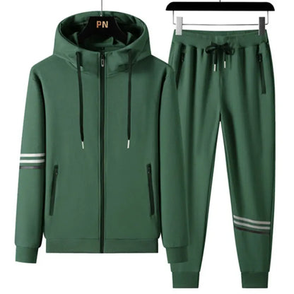 Men's Casual Sports Pure Cotton Hooded Sweater Trousers Two-piece Set Angel Wishes