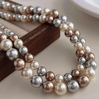 Round Pearl Necklace - Angel Wishes
