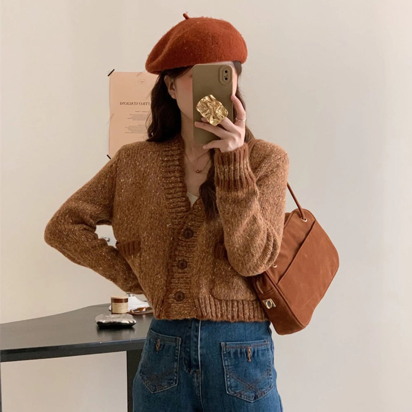 French Style Sweater Cardigan Angel Wishes