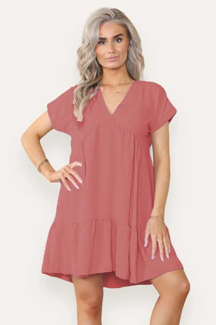 Fancy Style Tiered Smock Dress Angel Wishes