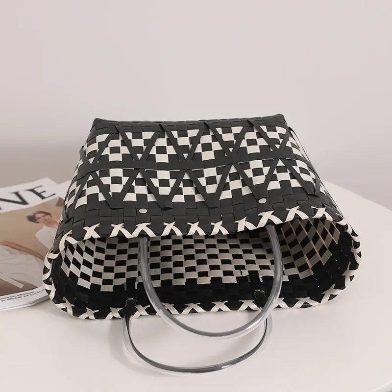 New Panda Color Handheld Vegetable Basket Bag Angel Wishes