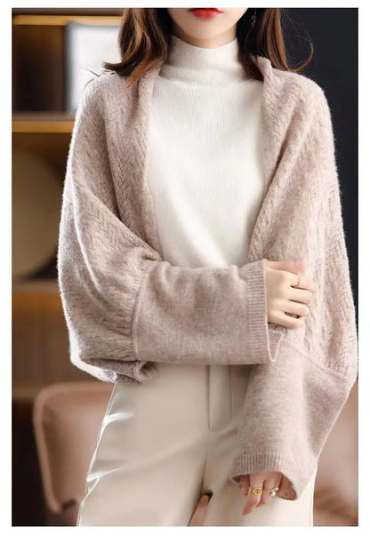 Multifunctional Hollow Neck Shoulder Protection Warm Scarf Angel Wishes