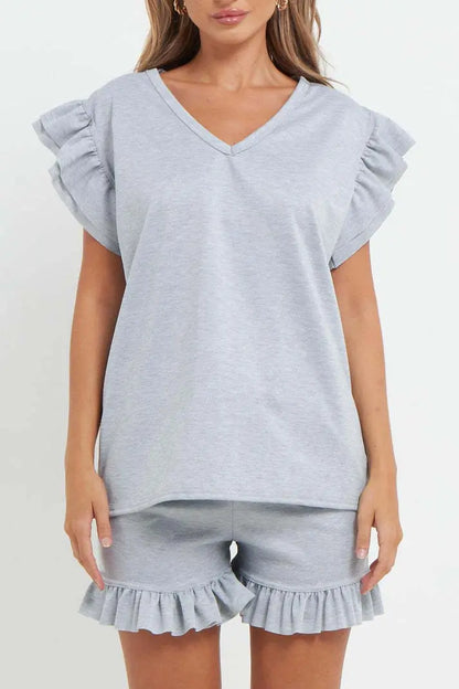 Top And Short 2 Piece Tracksuit Set Angel Wishes