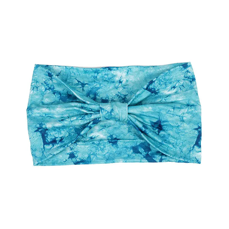 Tie-dye Sports Sweat-absorbent Hair Band Headscarf Angel Wishes