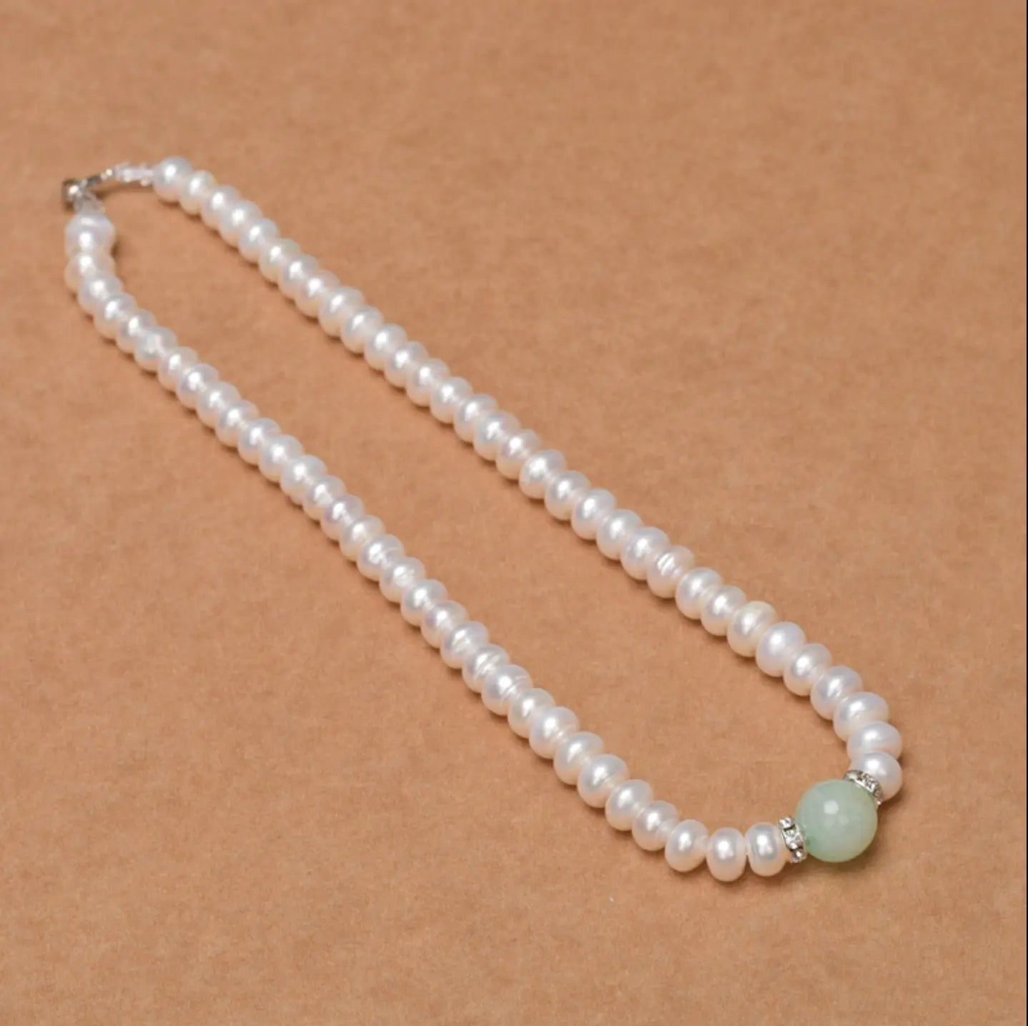 Plump White Natural Pearl Necklace Angel Wishes