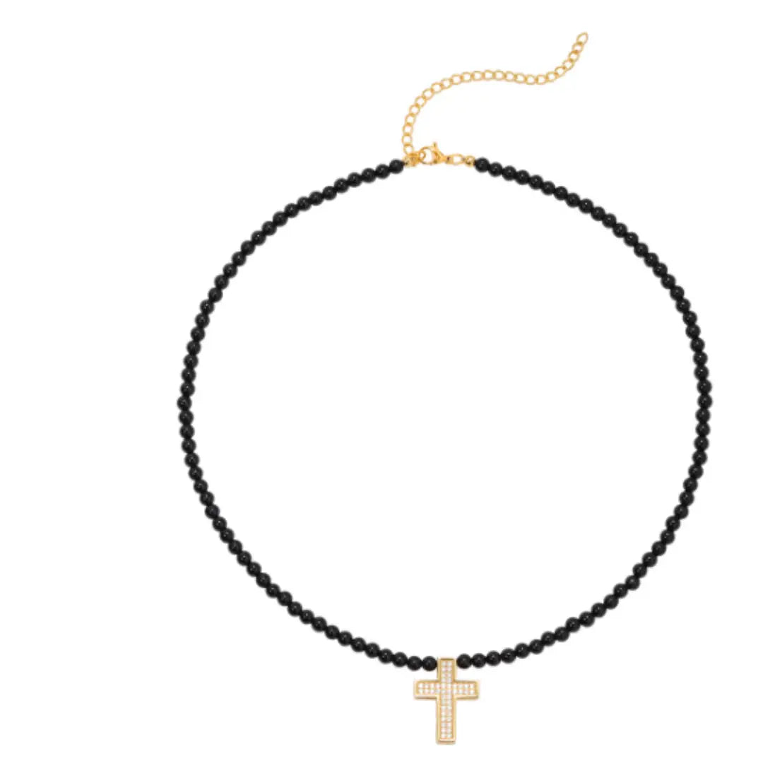 Men's Women Hip-hop Retro Pearl Necklace Angel Wishes