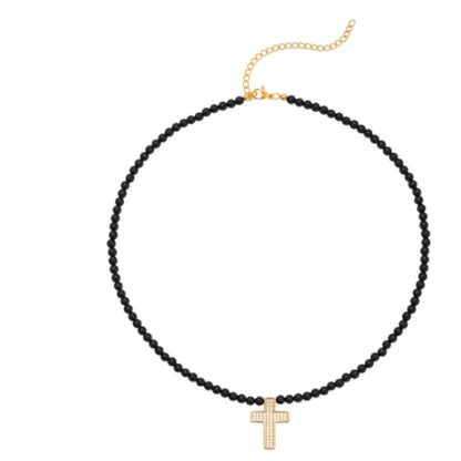 Men's Women Hip-hop Retro Pearl Necklace Angel Wishes