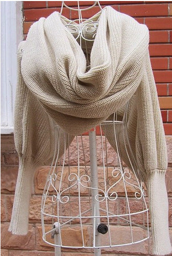 Ladies Sweater Scarf Cashmere Angel Wishes