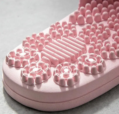 Reflexology Foot Massage Slippers Bath Slippers Tension Relief Acupuncture Feet Massager Household Slipper Foot Health Care Angel Wishes