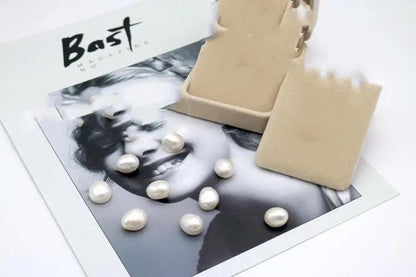 13mm Large Shaped Baroque Pearl Pendant Earring Set Angel Wishes