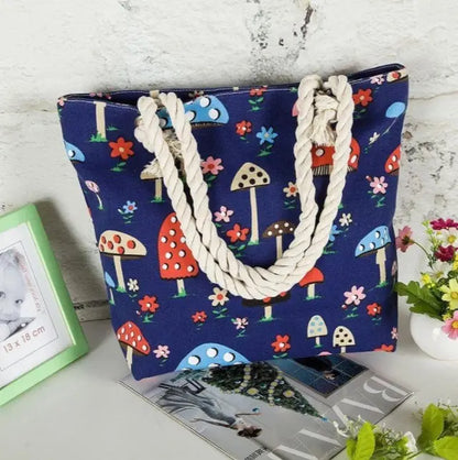 Large Capacity Casual Canvas Tote Bags Angel Wishes