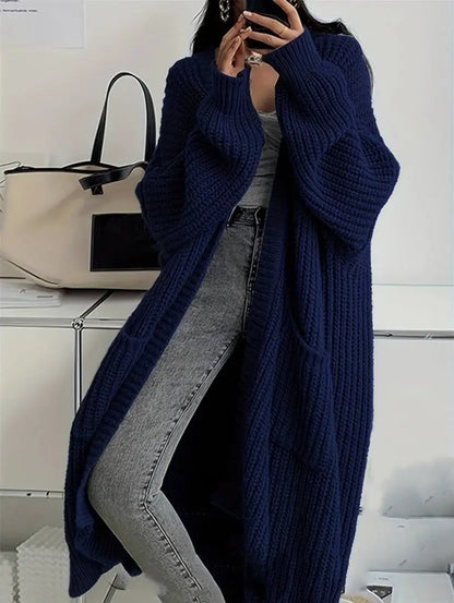 Loose Thick Knitted Cardigan Coat - Angel Wishes