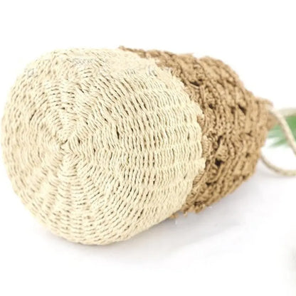 Ladies straw bucket bag Angel Wishes