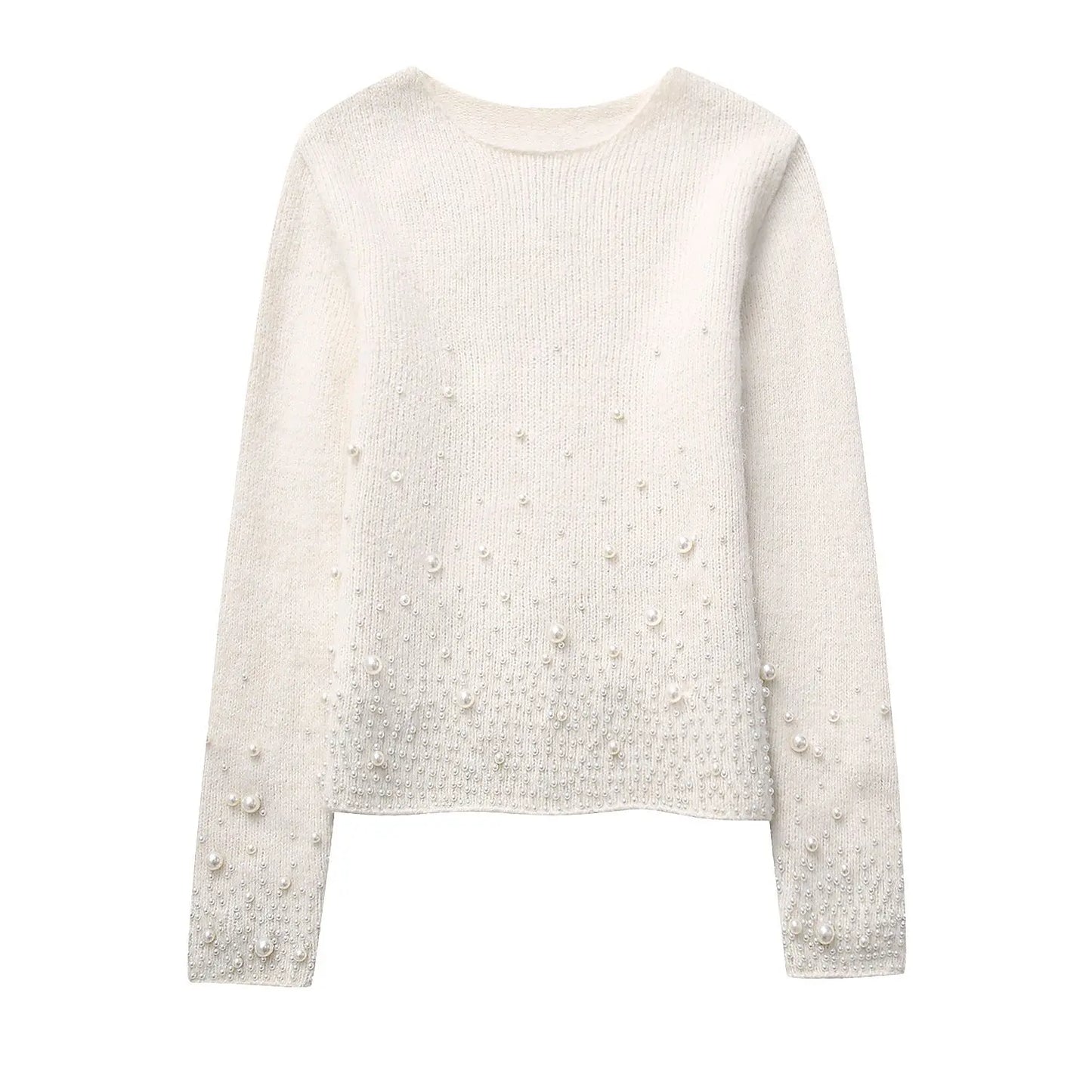 Decorated Pearls Knitwear Mini Skirt Angel Wishes